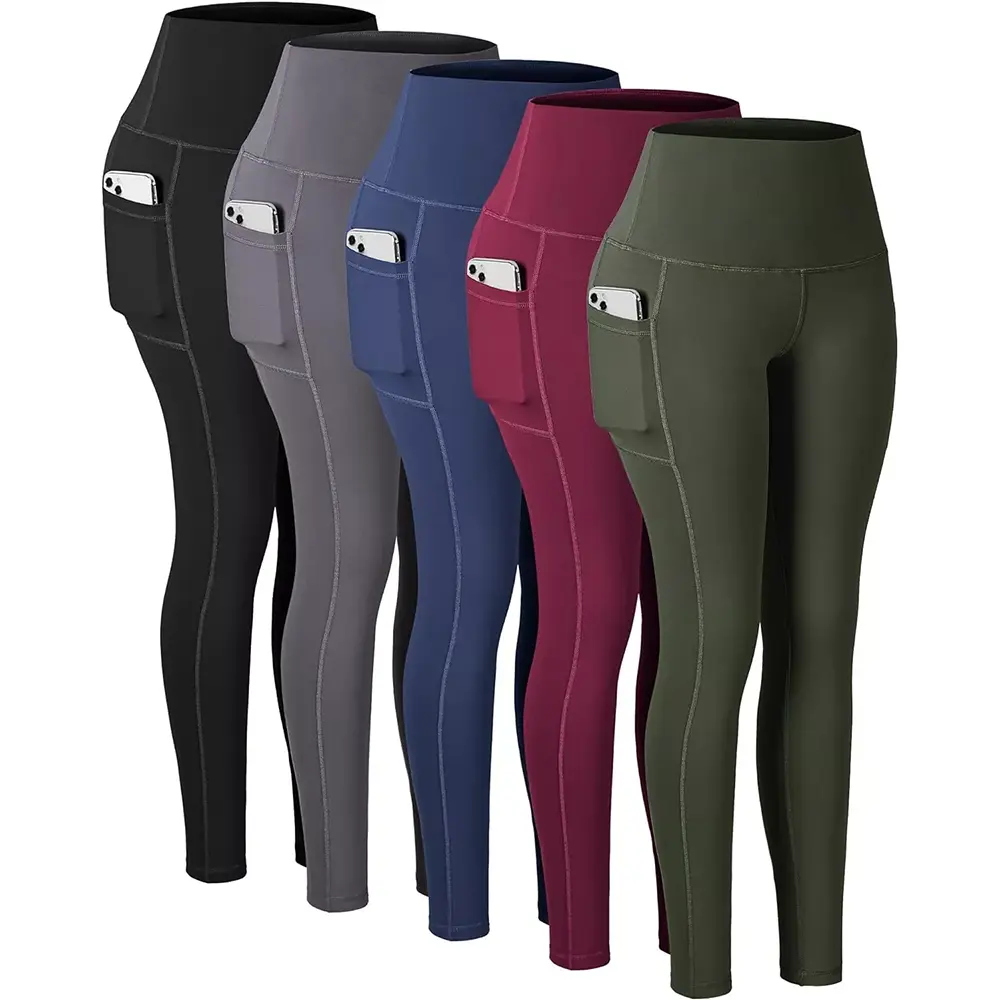 Ama-Leggings ane-Waisted High Anamaphakethe